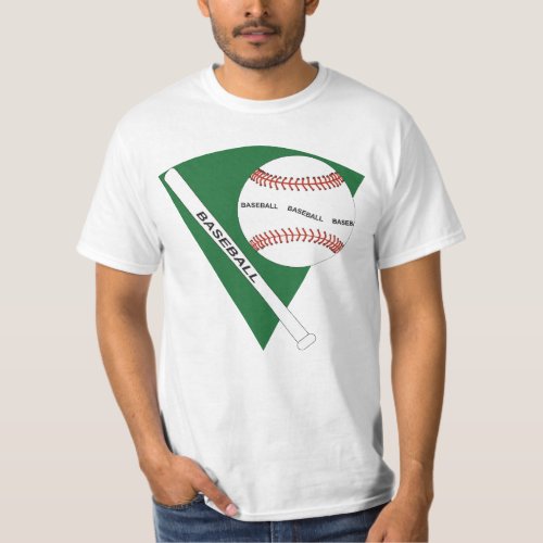 Baseball ball and bat T_Shirt