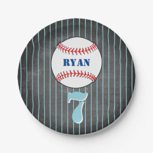 Baseball Ball Birthday Personalized Kids Party Paper Plates