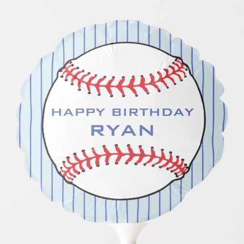 Baseball Ball Boy Happy Birthday Party  Balloon