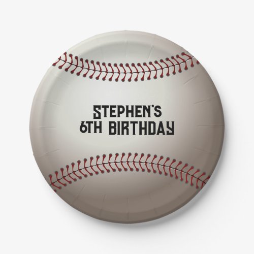 Baseball ball boys sports theme birthday party paper plates