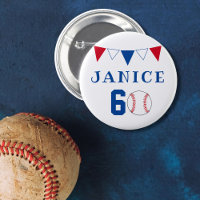 Baseball Ball Bunting Flags 60th Birthday