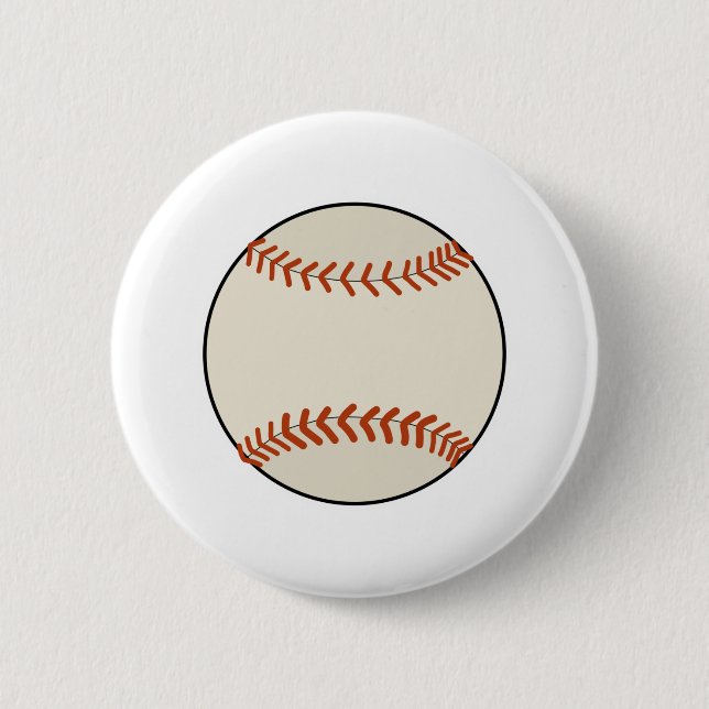 Baseball Ball Button (Front)