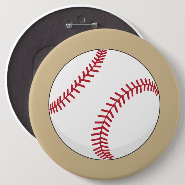 Baseball Ball Button (Front & Back)