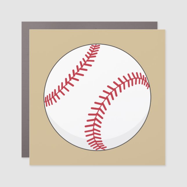 Baseball Ball Car Magnet (Front)