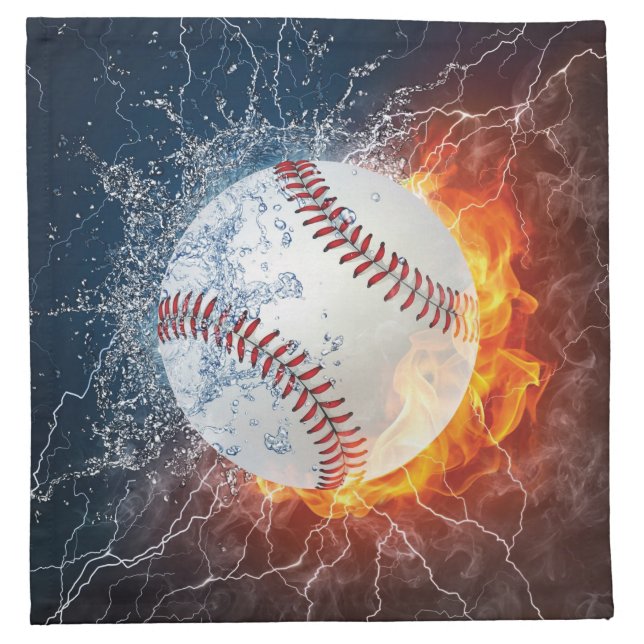 Baseball ball cloth napkin (Front)