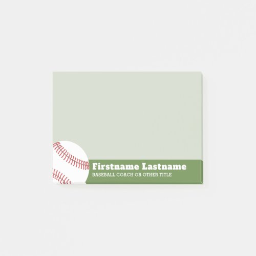 Baseball Ball Coach or Teacher _ Modern Drawing Post_it Notes