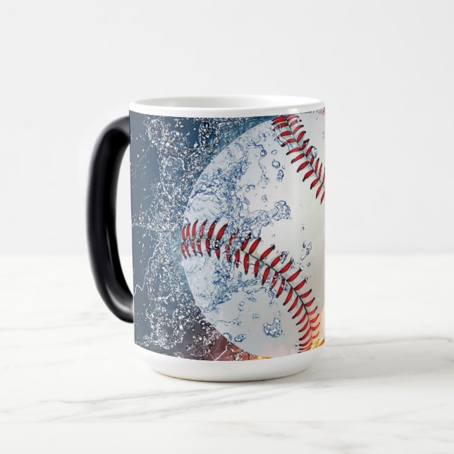 Baseball ball color morph mug  (Front Left)
