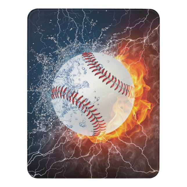 Baseball ball door sign (Contemporary Vert)