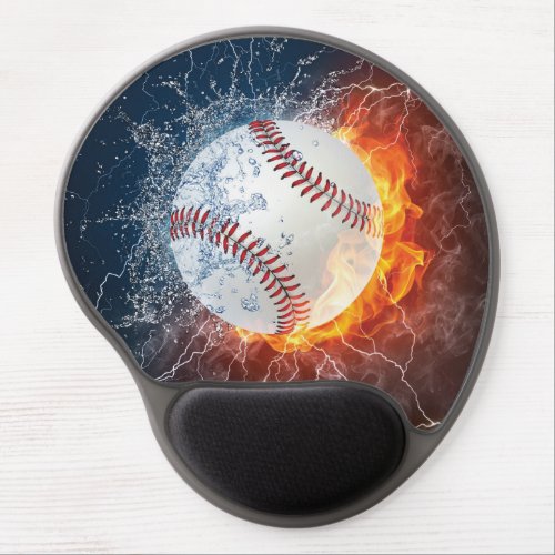 Baseball ball gel mouse pad