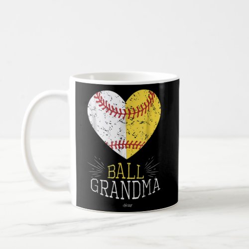 Baseball Ball Grandma Softball Mothers Day Coffee Mug
