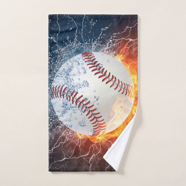 Baseball ball hand towel  (Hand Towel)
