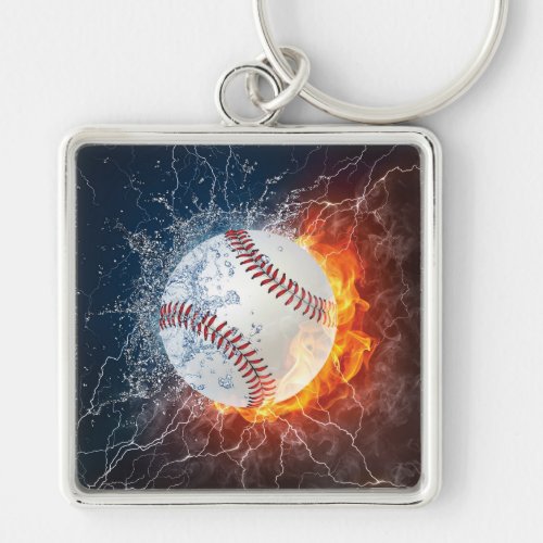 Baseball Ball Keychain