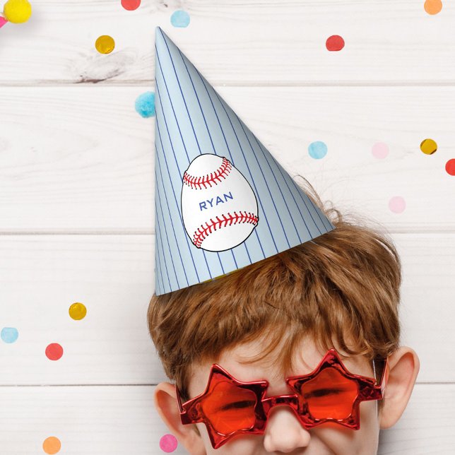 Baseball Ball Kids Birthday Party Party Hat (Creator Uploaded)