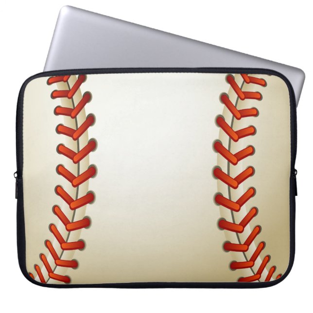 baseball ball laptop sleeve (Front)