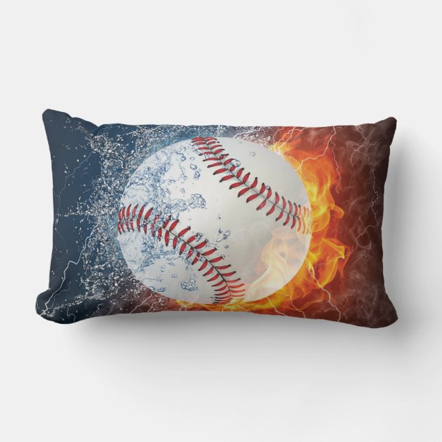 Baseball ball lumbar pillow (Front)