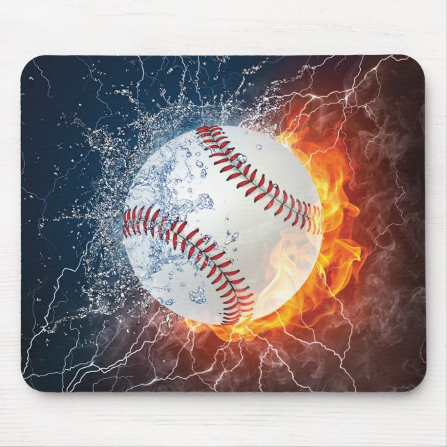 Baseball ball mouse pad (Front)