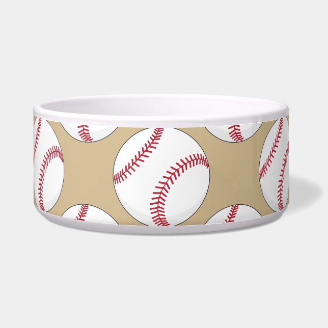 Baseball Ball Pattern Bowl (Front)