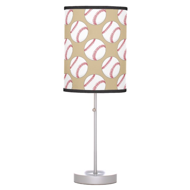 Baseball Ball Pattern Table Lamp (Front)