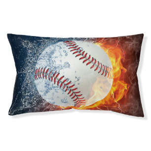 Baseball ball pet bed