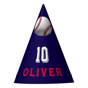Baseball Ball Player Themed Birthday  Party Hat