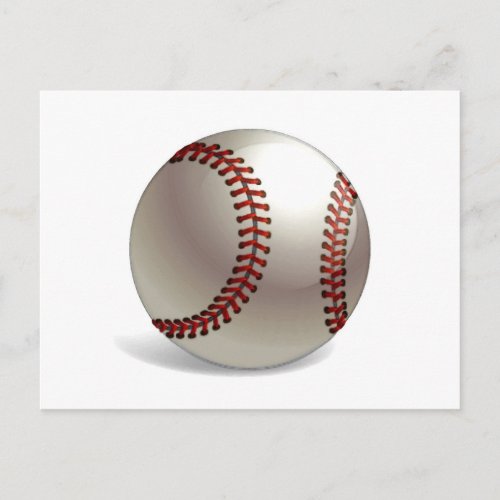 Baseball Ball Postcard