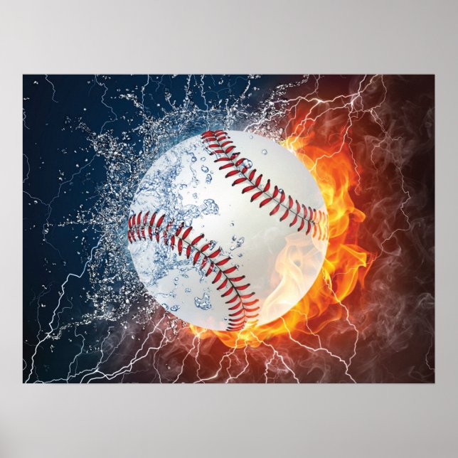 Baseball ball poster (Front)