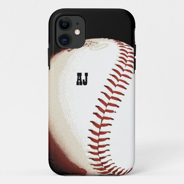 baseball ball - poster style - iphone case (Back)