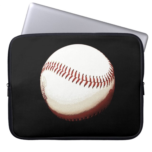 baseball ball - poster style -laptop bag (Front)