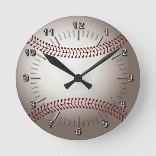 baseball ball round clock