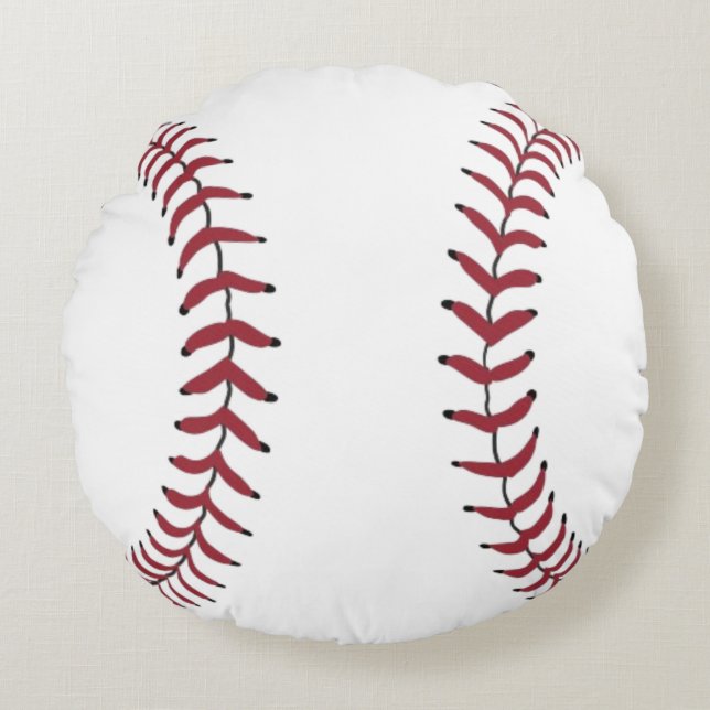 Baseball Ball  Round Pillow (Front)