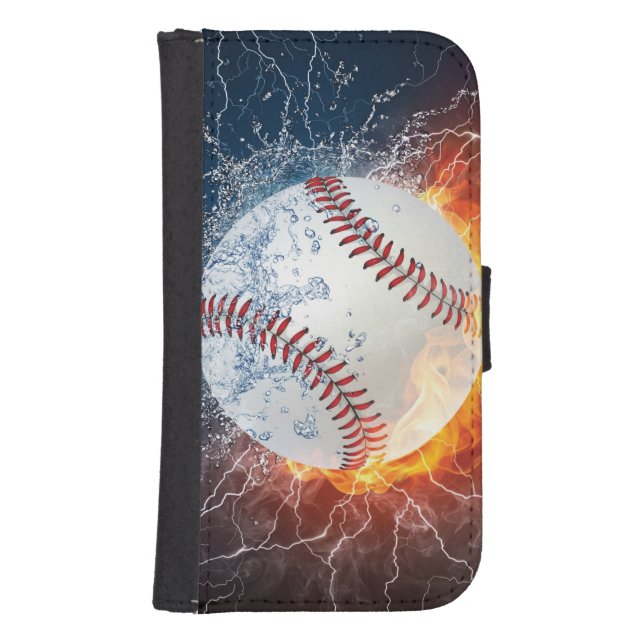 Baseball ball samsung galaxy wallet case (Front)