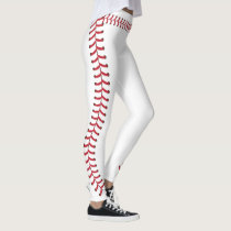Baseball ball Seam Stitches Pattern Leggings Baseball ball Seam Stitches Pattern Leggings