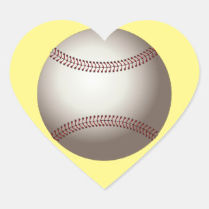 baseball-ball-sport-round-game heart sticker