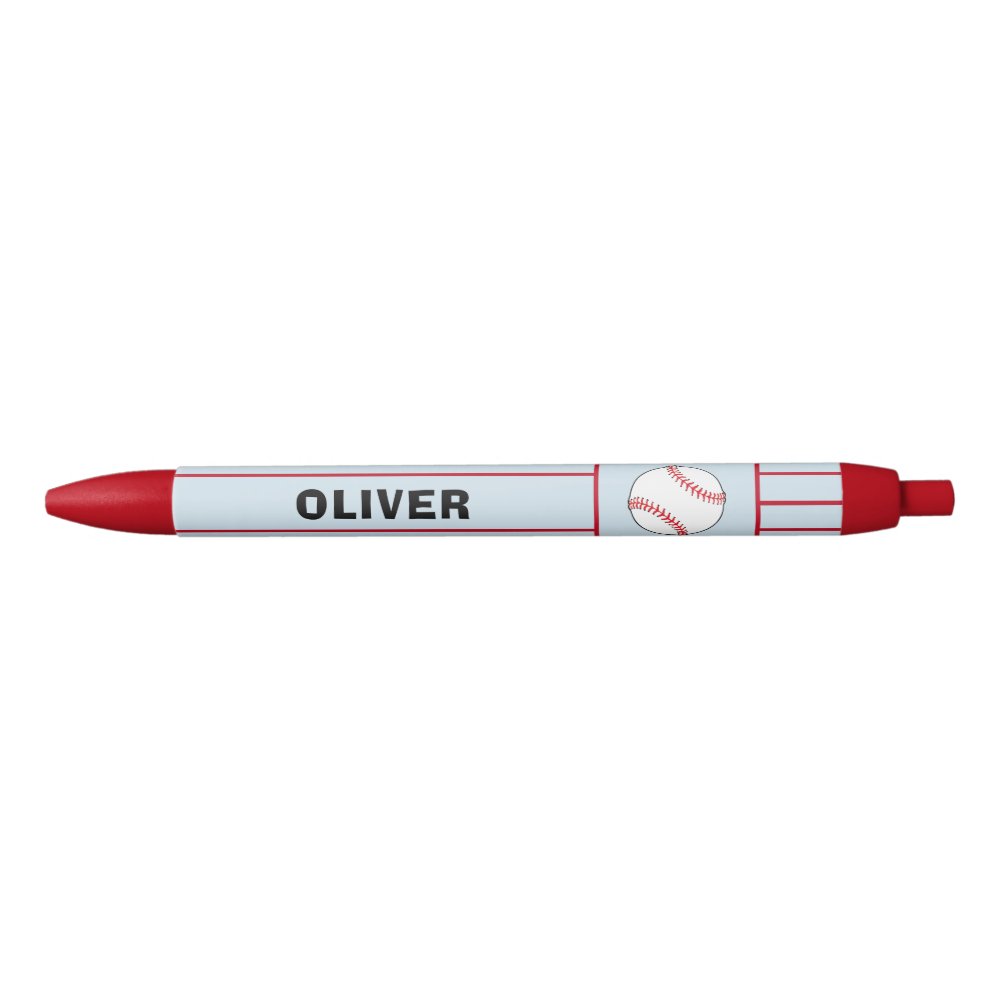 Disover Baseball Ball Sports Name Black Ink Pen