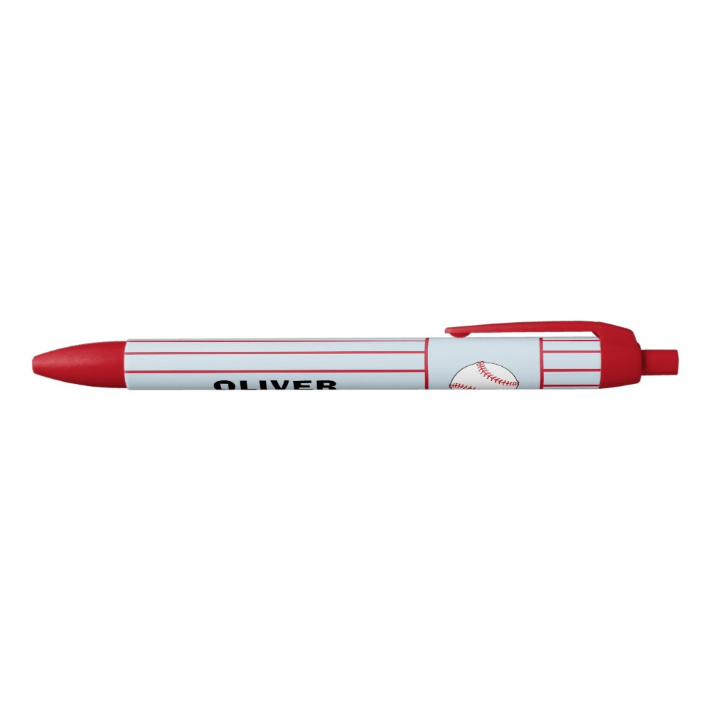 Disover Baseball Ball Sports Name Black Ink Pen