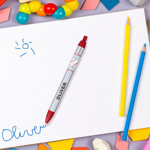 Baseball Ball Sports Name Pen