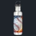 Baseball Ball Stainless Steel Water Bottle<br><div class="desc">Baseball Ball</div>