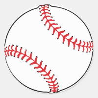 Baseball Ball Stickers, Zazzle