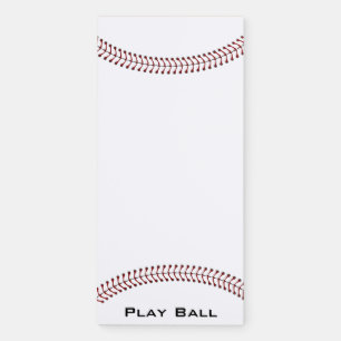 Baseball Ball Stitching Magnetic Fridge Notepad