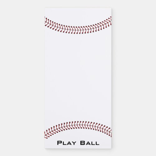 Baseball Ball Stitching Magnetic Fridge Notepad