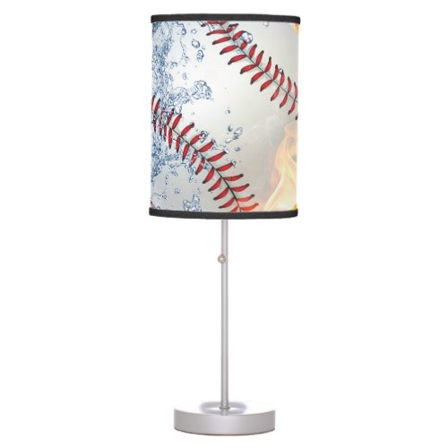 Baseball ball table lamp