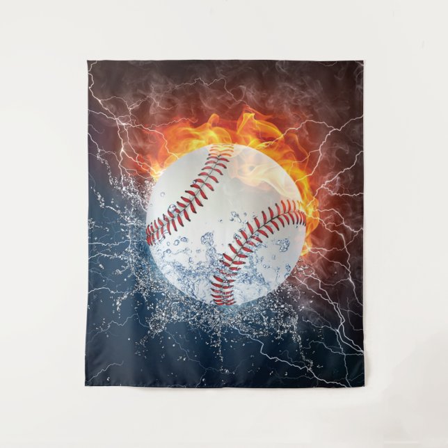 Baseball ball tapestry (Front)