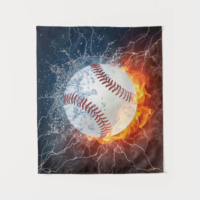 Baseball ball tapestry (Front)