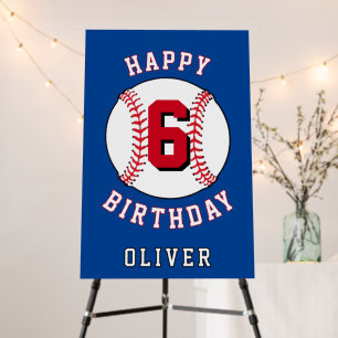 Baseball Ball Themed Kids Birthday Party Foam Board