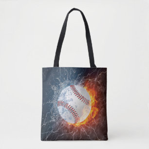 Baseball ball tote bag