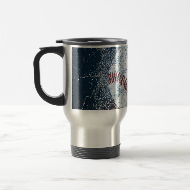 Baseball ball travel mug (Left)