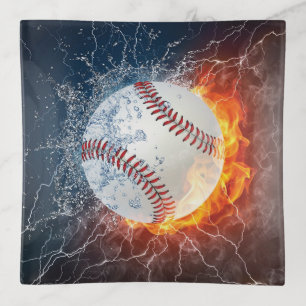 Baseball ball trinket tray