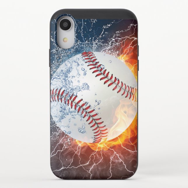 Baseball ball uncommon iPhone case (Back)