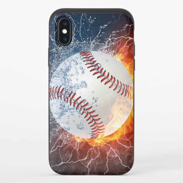 Baseball ball uncommon iPhone case (Back)