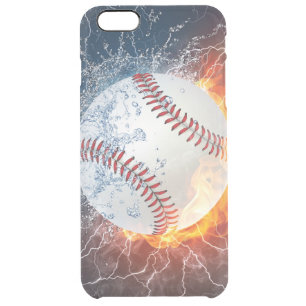 Baseball ball clear iPhone 6 plus case
